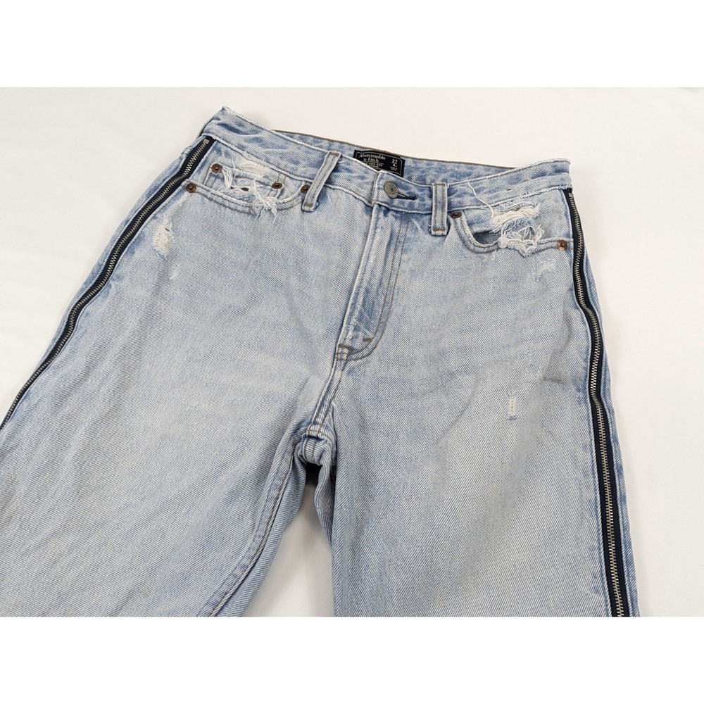 ABERCROMBIE FITCH Annie High Rise Girlfriend Zippered‎ Leg Size 4x27 Womans